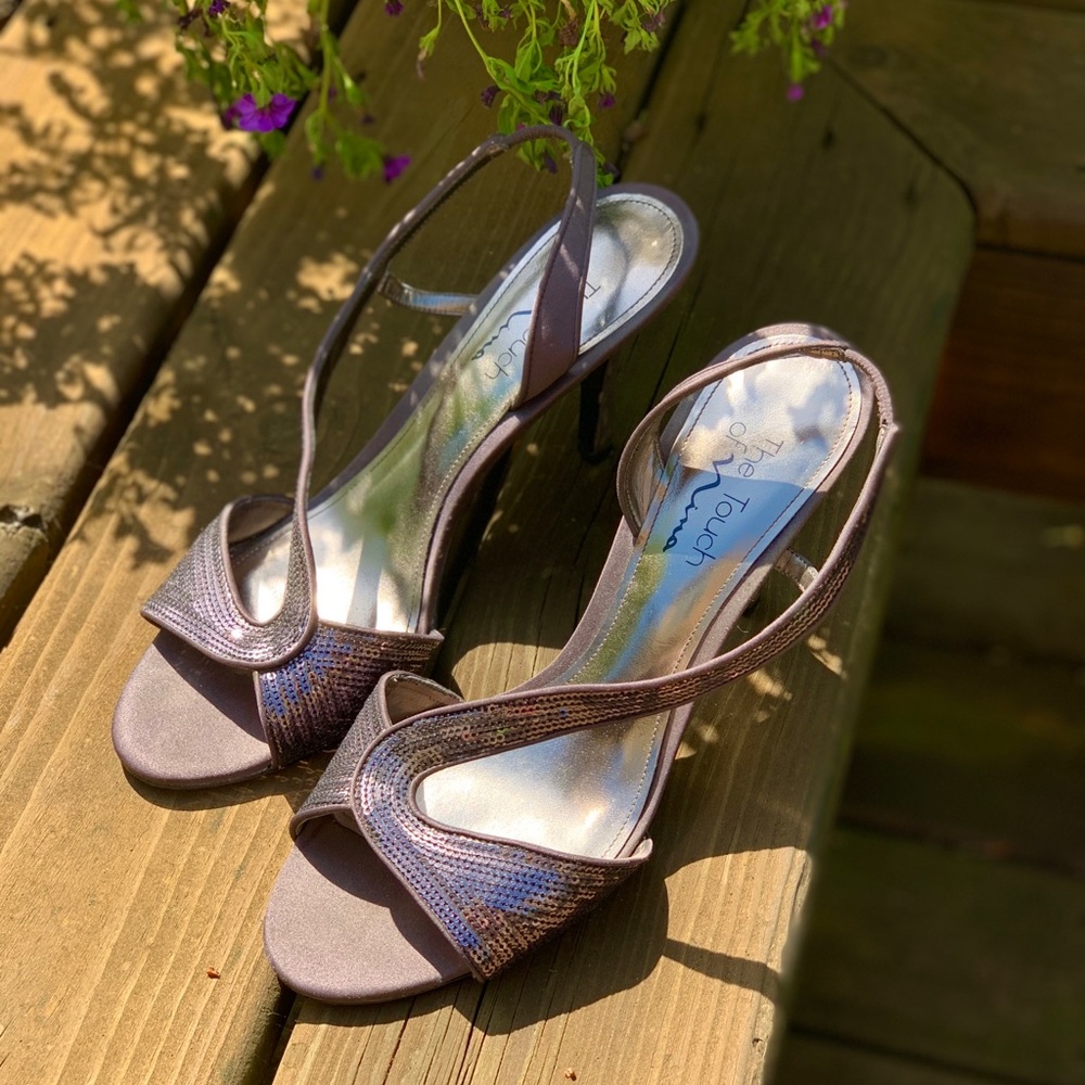 The Touch Of Nina 2” Purple/Gray Heels